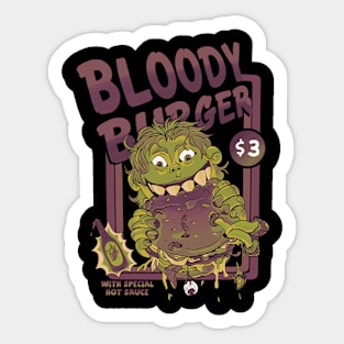 bloody burger Sticker